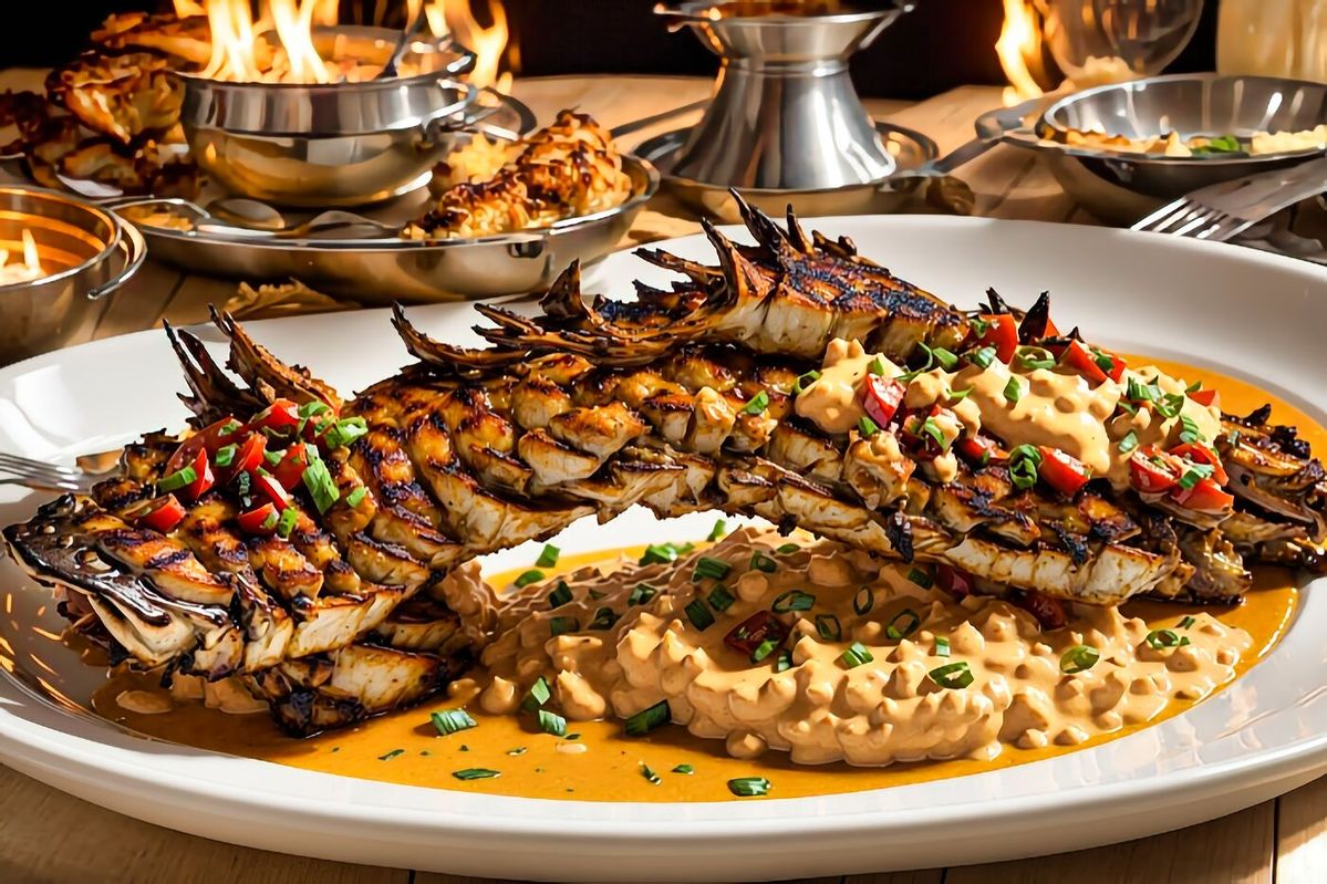 Grilled Crocodile Tail